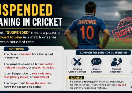 suspended meaning in cricket