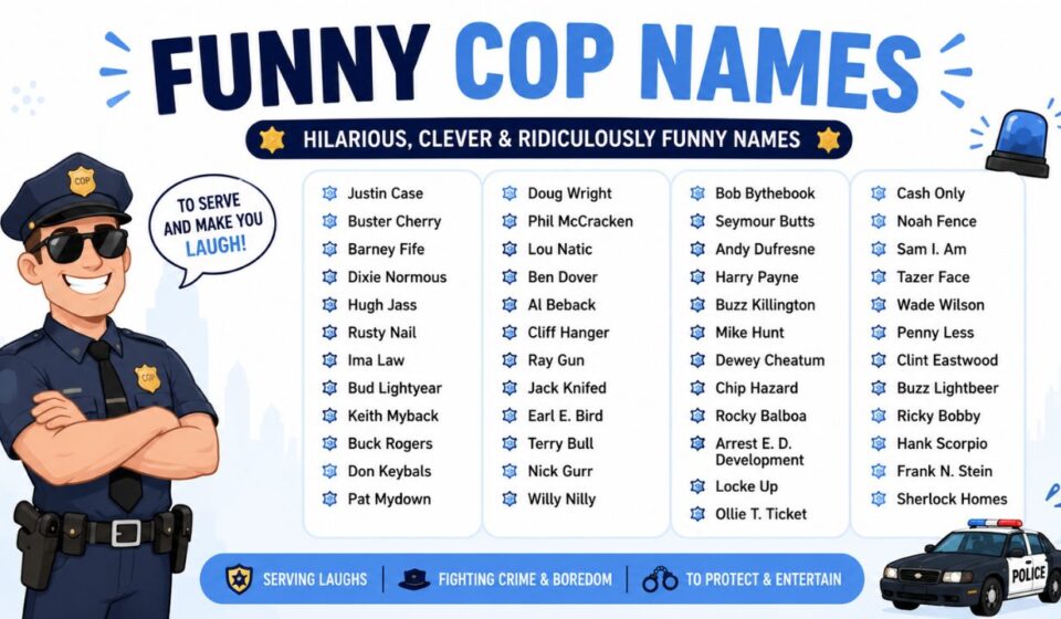 funny cop name