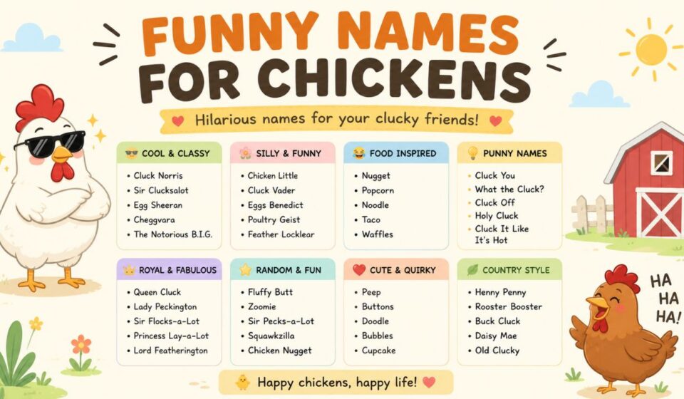 funny names for chickens