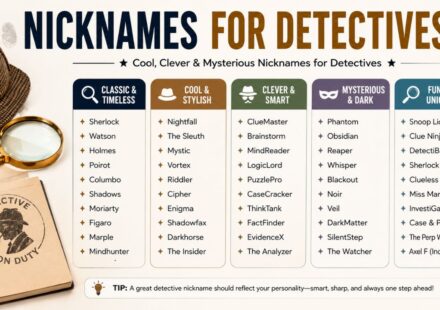 nicknames for detectives