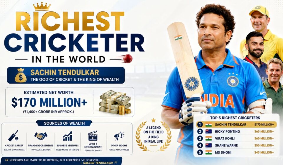 richest cricketer in the world